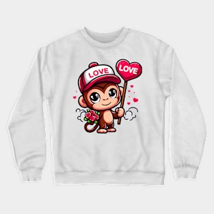 Valentine's Cartoon Delights T-Shirt Crewneck Sweatshirt